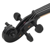 70143 Violin Full Set with Bow and Chin Rest Black 4/4