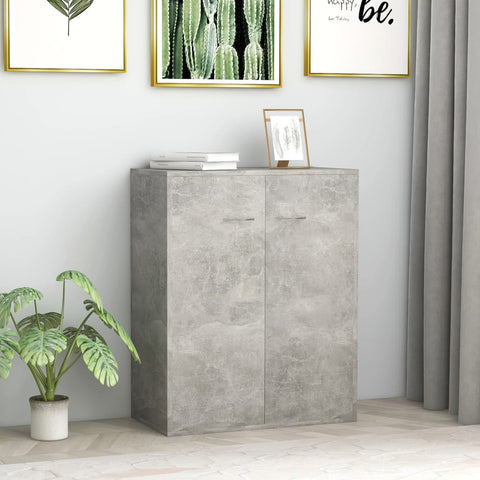 ZNTS Sideboard Concrete Grey 60x30x75 cm Engineered Wood 800733