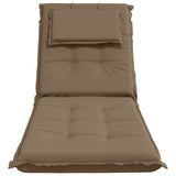 Sunlounger Cushion GEMERT 100% Polyester Taupe 190 x 50 x 9 cm 947487