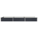 Raised Garden Bed Anthracite 240 x 80 x 24 cm Galvanised Steel 8006488