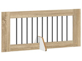 Dog Gate with Stands 4 pcs Sonoma Oak 100 x 60 cm 892116