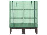 Raised Bed with Greenhouse Cover Rattan Look 80x40x140 cm 4015805