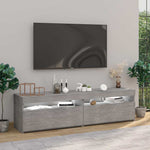 TV Cabinets 2 pcs with LED Lights Concrete Grey 75x35x40 cm 804400