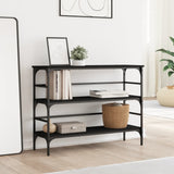 Console Table Black 100x32x75 cm Engineered Wood 839048