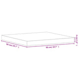 Table Top 50x50x4 cm Square Solid Wood Beech 355979