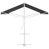 Free Standing Awning 4 x 3 m Polyester Anthracite 42033620
