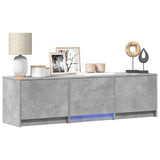 TV Cabinet with LED with LED Concrete Grey 140 x 34 x 40 cm 3418704