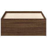 Bed Frame without Mattress Brown Oak 100x200 cm 3203837
