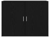 Sideboard Black Oak 79 x 38 x 80 cm Engineered Wood 862269