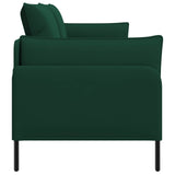 3-Seater Sofa Dark Green 222 x 81 x 89 cm Velvet 42048644