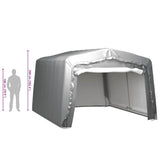 Storage Tent 370x370 cm Steel Grey 3079591