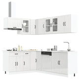 ZNTS 11 Piece Kitchen Cabinet Set Lucca Gloss White Engineered Wood 3314893