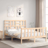 Bed Frame without Mattress 140x190 cm Solid Wood Pine 3193056