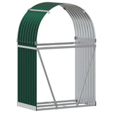Log Holder Green 80x45x120 cm Galvanised Steel 364539