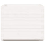 Garden Planter White 60x60x49.5 cm Solid Wood Pine 847359