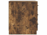 Bedside Cabinet Smoked Oak 43 x 41 x 63.5 cm Engineered Wood 895710