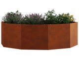 Planter Rusty 90 x 90 x 35 cm Weathering Steel 883737