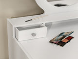 Kids Dressing Table Set Kids Make up Table with Stool and Mirror, Storage Drawers, Gift for Aged 3-8 T3398P422148
