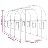 Greenhouse Transparent PVC and Powder-coated Steel Large 317247