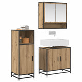 Bathroom Furniture Set 3 pcs Artisan Oak Engineered Wood 3402385