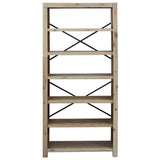 6-Tier Bookcase 80x30x170 cm Solid Wood Acacia 345083