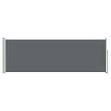 Retractable Side Awning Anthracite 500 x 100 cm Polyester 42035324