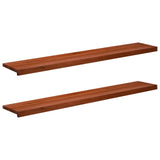 Window Sills 2 pcs Brown 160 x 25 x 2 cm Solid Beech Wood 42048270