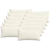 Cushion Cover 12 pcs ALMELO Cream 40 x 80 cm Corduroy 914613