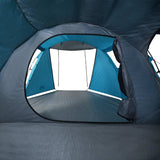 Camping Tent Tunnel 4-Person Blue Waterproof 94398