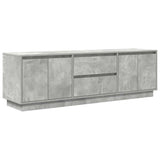 TV Cabinet with LED Lights Concrete Grey 160.5x41x50 cm 3328429