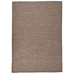 ZNTS Outdoor Flatweave Rug 160x230 cm Brown 340790