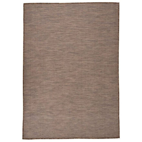 ZNTS Outdoor Flatweave Rug 160x230 cm Brown 340790