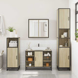 3 Piece Bathroom Furniture Set Sonoma Oak Engineered Wood 3300971