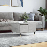 Coffee Table Concrete Grey 55x55x36.5 cm Engineered Wood 830752