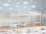 Kids'Loft Bed Frame White 90 x 190 cm Steel 42020768