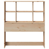 Headboard with Storage 90 cm Solid Wood Pine 855672