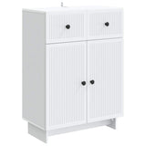 Sideboard with Drawer White 66 x 34.5 x 90 cm Engineered Wood 893945