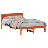 Bed Frame Brown 120 x 200 cm Solid Pine wood 872193