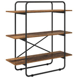 Bookshelf 3-Tier 100 x 35 x 105 cm PB Oak Wood 8007796
