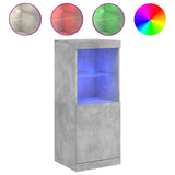 Sideboard with LED Lights Concrete Grey 41x37x100 cm 836689