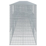 Gabion Basket with Cover 1200x100x150 cm Galvanised Iron 3295224