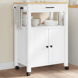 Kitchen Trolley MONZA 60x40x88.5 cm Solid Wood Pine 376099