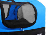 2-in-1 Pet Bike Trailer & Jogging Stroller Blue and Black 92438
