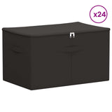 Storage Box 24 pcs Anthracite 60 x 43 x 35 cm Non-woven fabric 42024589