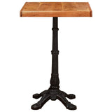 Bistro Table Brown 50 x 50 x 76 cm Solid Acacia Wood 42013026