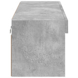 TV Cabinet with LED Lights Concrete Grey 100x30x30 cm 837161