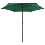 Garden Parasol with Aluminium Pole 270x246 cm Green 47344