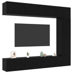 TV Cabinet Set 5 pcs Black oak 100 x 30 x 30 cm Engineered wood 3332529