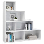 Book Cabinet/Room Divider High Gloss White 155x24x160 cm Engineered Wood 800663