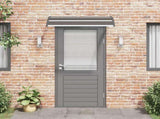Door Canopy Black 120x75 cm PC 144823